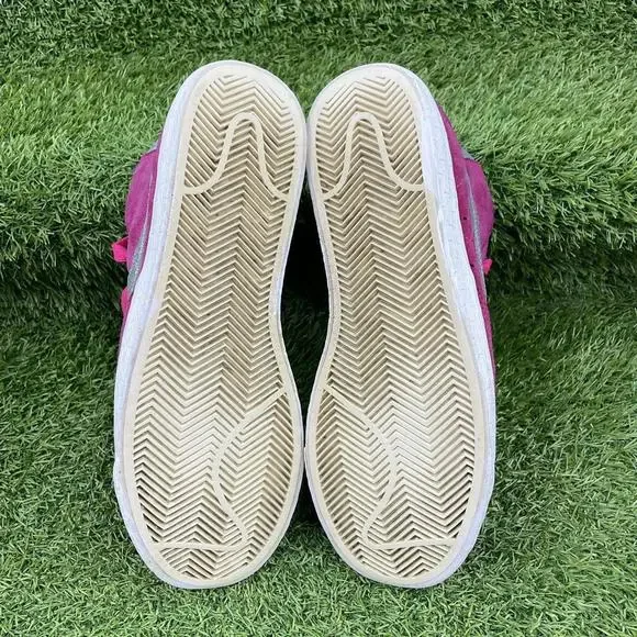 Nike Blazer Mid Premium Suede Pink Silver White Trainers Size UK 5 615898-620 - Picture 6 of 8